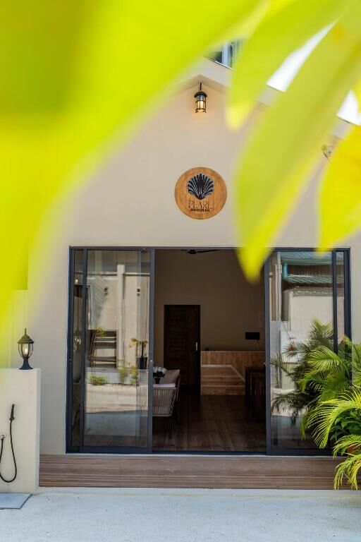 Pearl Dhigurah entrance in Dhigurah, Maldives
